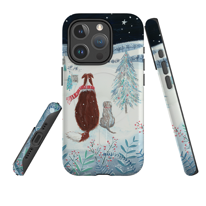 iPhone MagSafe Tough Case - Snow Dogs By Mary Stubberfield