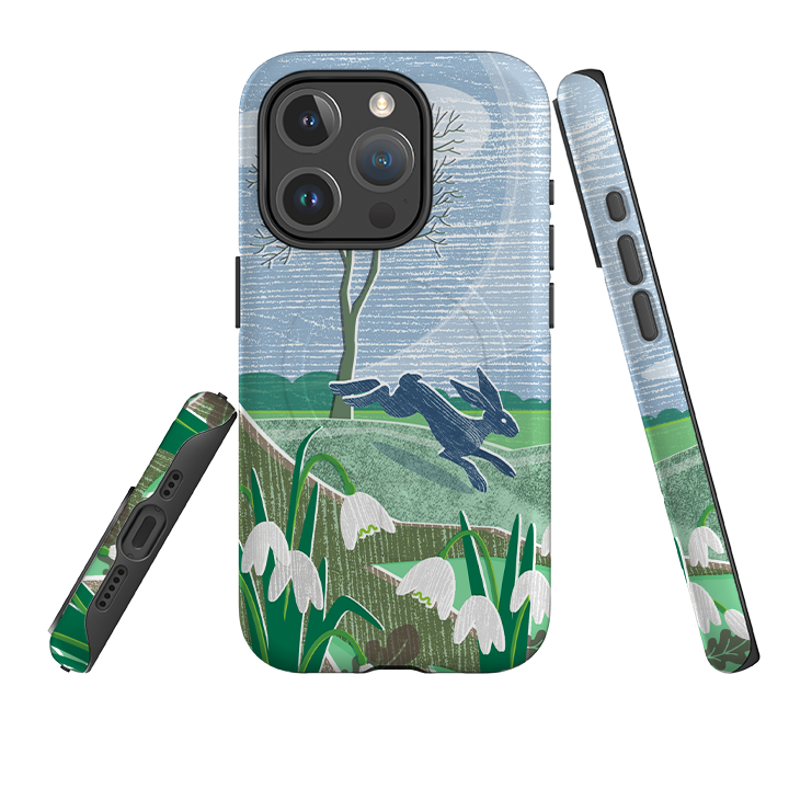 iPhone MagSafe Tough Case -  Snowdrops and Hare By Liane Payne