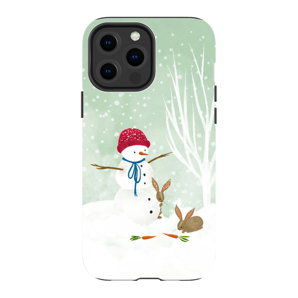 iPhone MagSafe Tough Case -  Snowman By Katherine Quinn