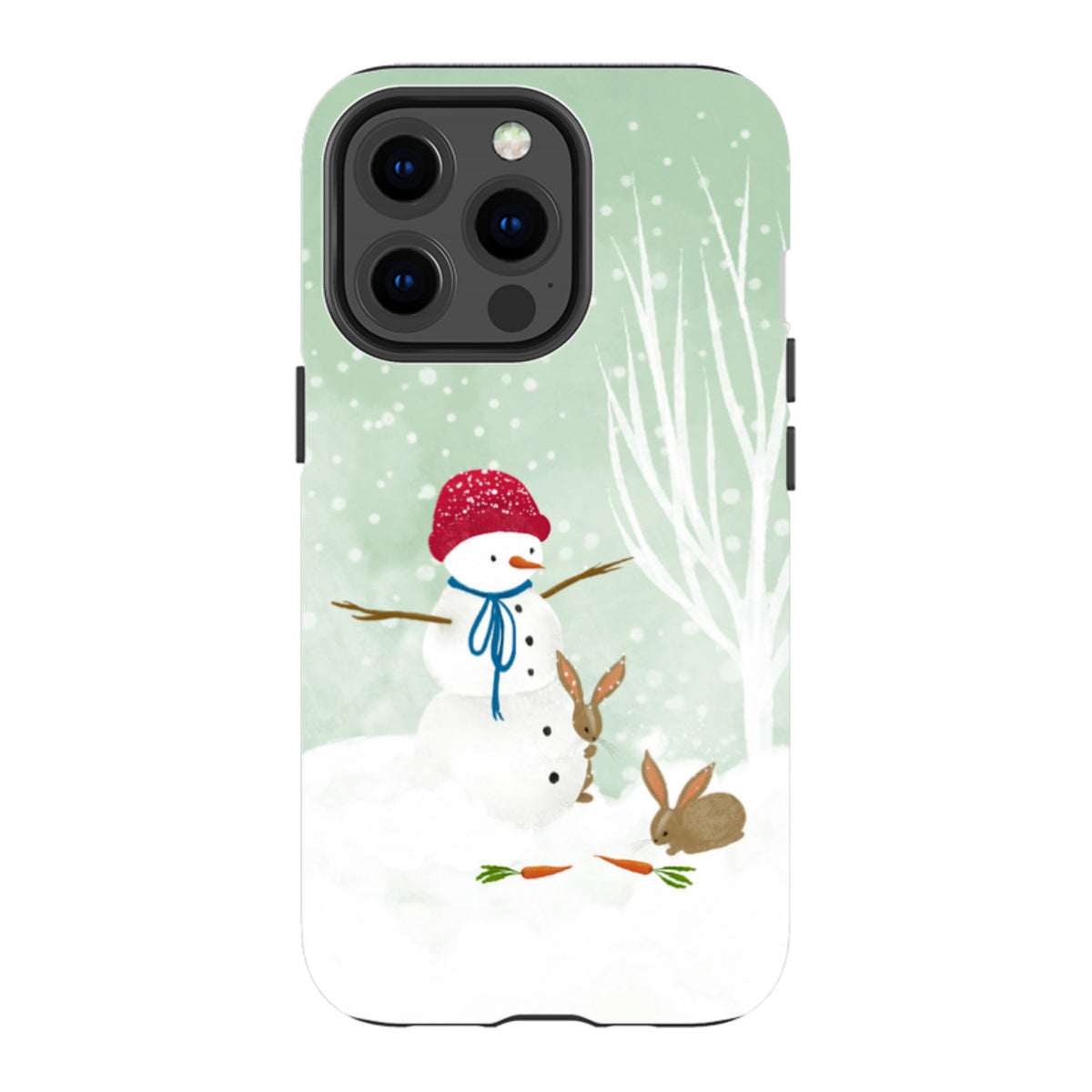 iPhone MagSafe Tough Case -  Snowman By Katherine Quinn