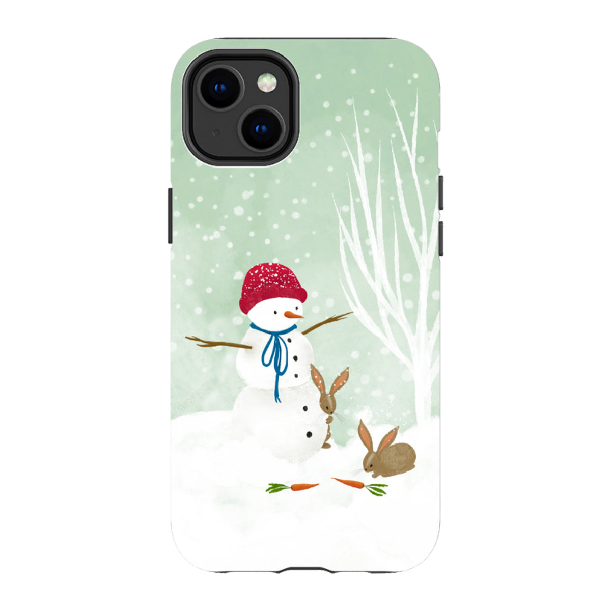iPhone MagSafe Tough Case -  Snowman By Katherine Quinn