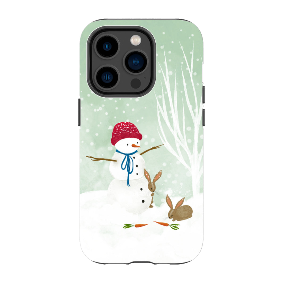 iPhone MagSafe Tough Case -  Snowman By Katherine Quinn