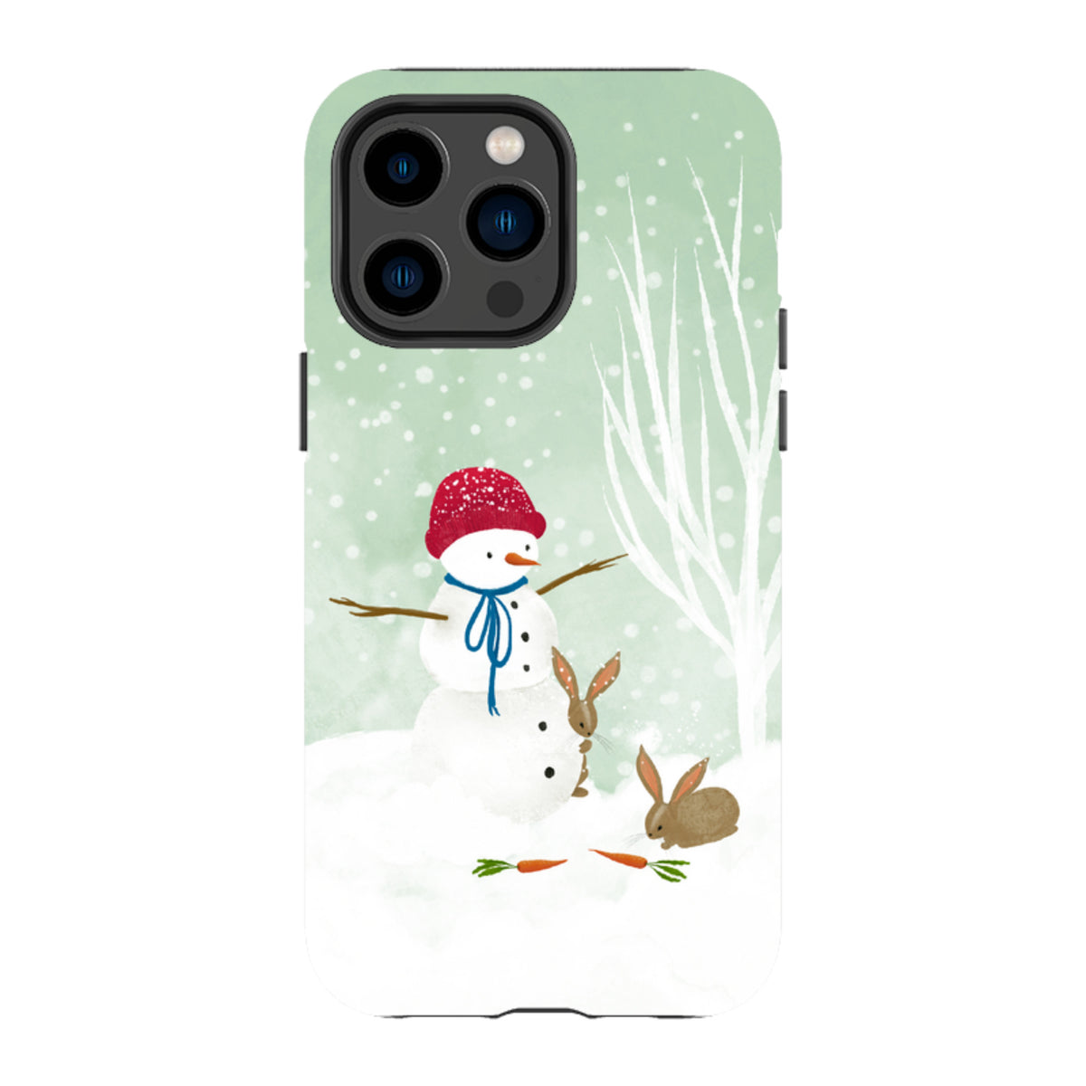 iPhone MagSafe Tough Case -  Snowman By Katherine Quinn