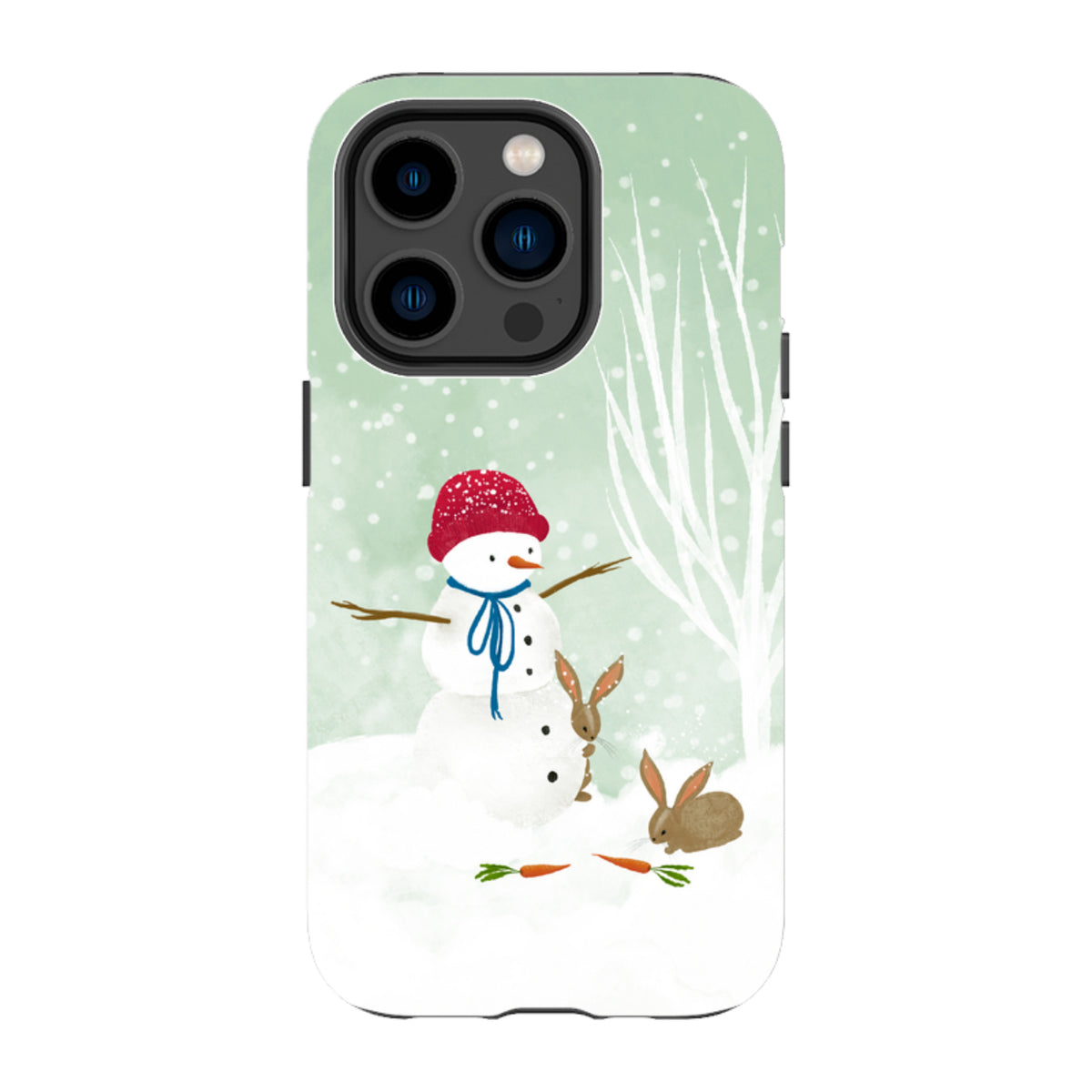 iPhone MagSafe Tough Case -  Snowman By Katherine Quinn