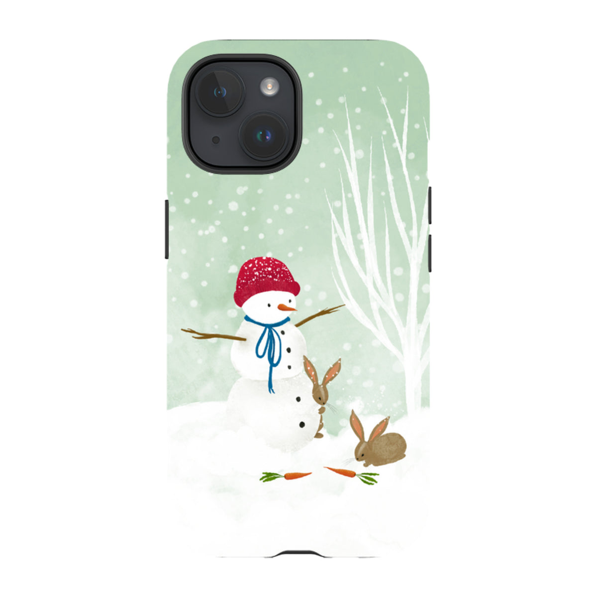 iPhone MagSafe Tough Case -  Snowman By Katherine Quinn