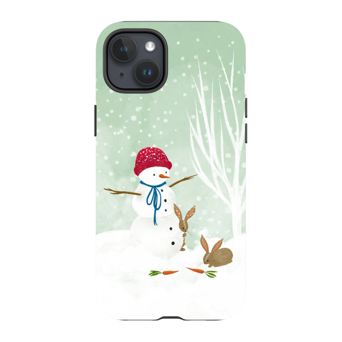 iPhone MagSafe Tough Case -  Snowman By Katherine Quinn