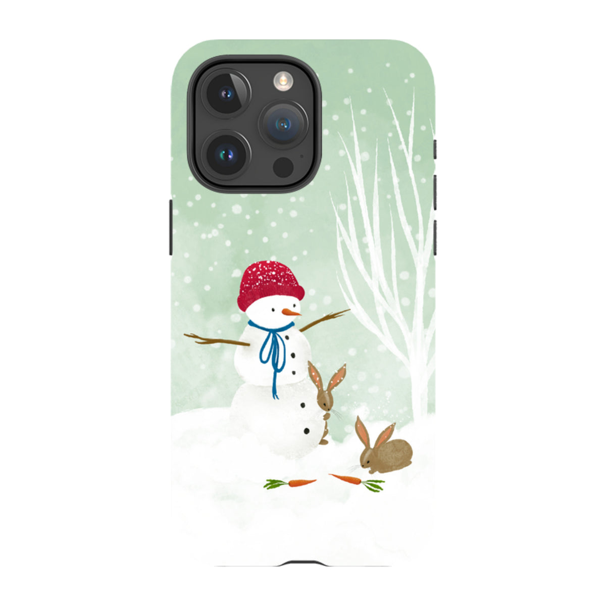 iPhone MagSafe Tough Case -  Snowman By Katherine Quinn