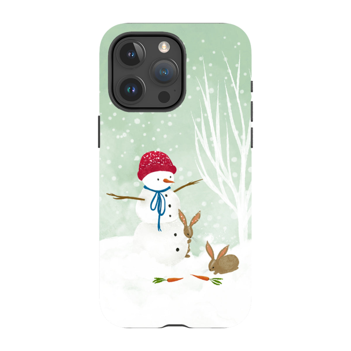 iPhone MagSafe Tough Case -  Snowman By Katherine Quinn