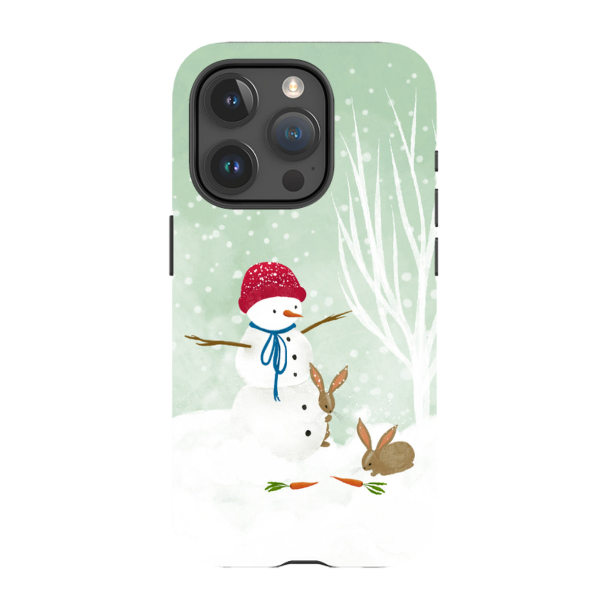 iPhone MagSafe Tough Case -  Snowman By Katherine Quinn