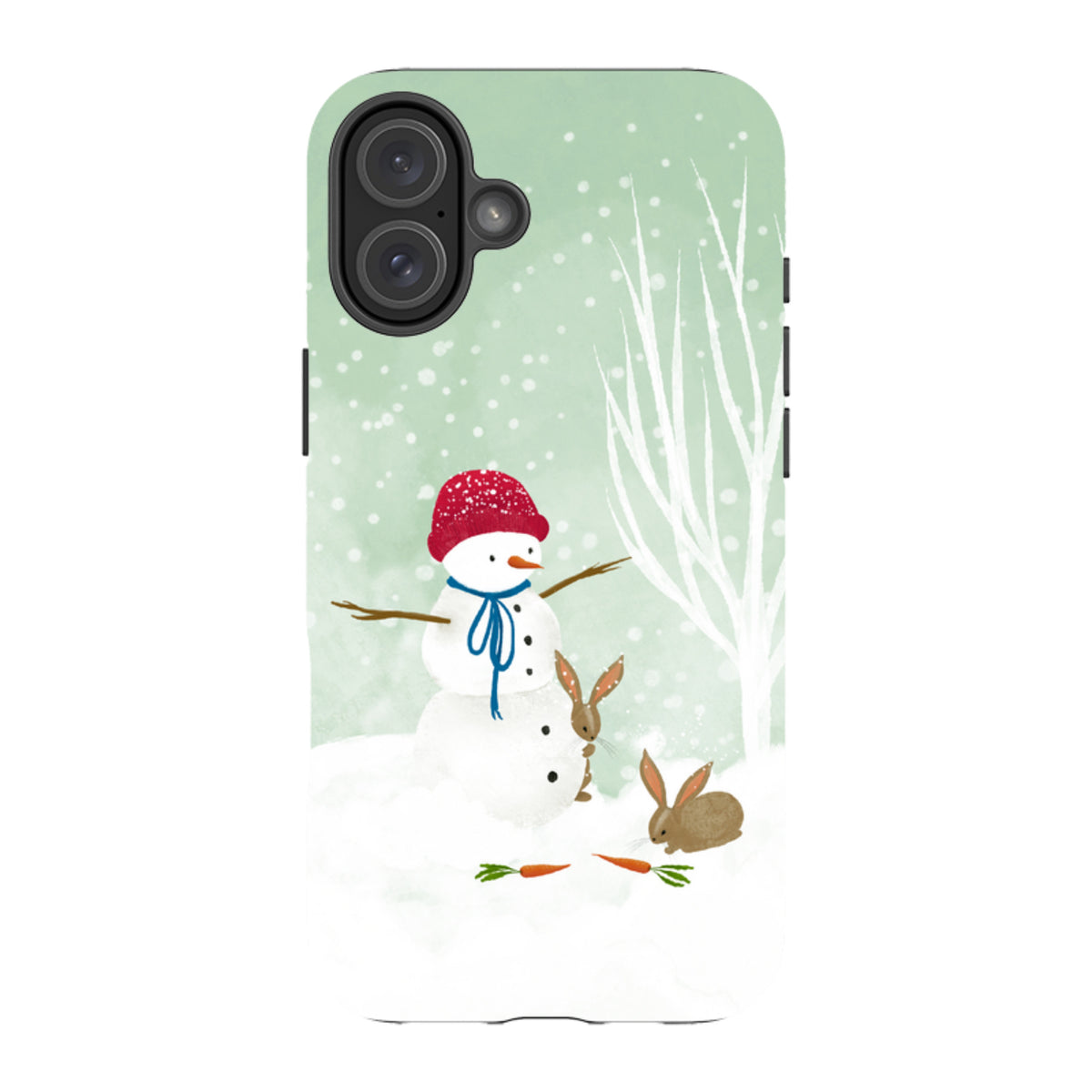 iPhone MagSafe Tough Case -  Snowman By Katherine Quinn