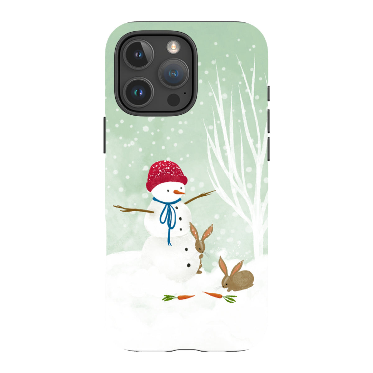 iPhone MagSafe Tough Case -  Snowman By Katherine Quinn
