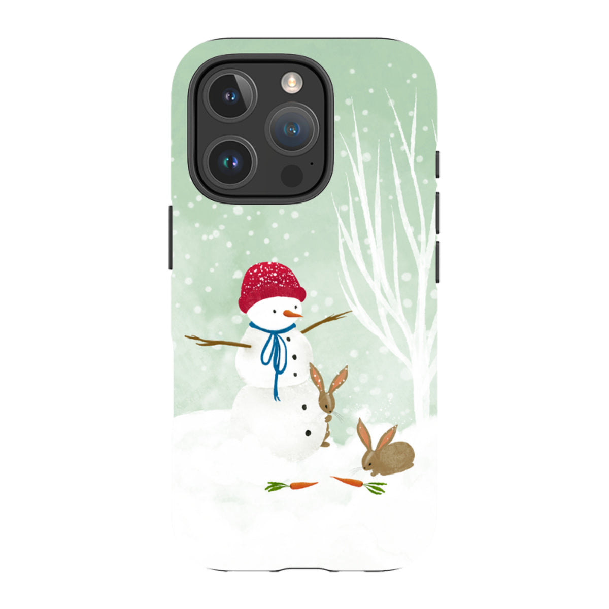 iPhone MagSafe Tough Case -  Snowman By Katherine Quinn