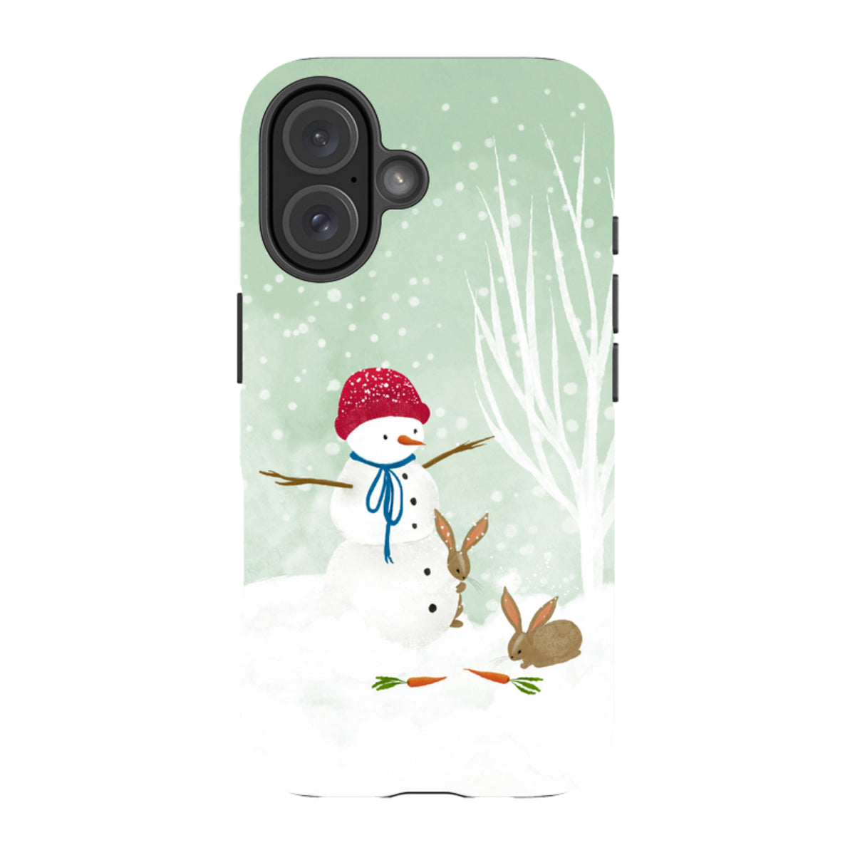 iPhone MagSafe Tough Case -  Snowman By Katherine Quinn