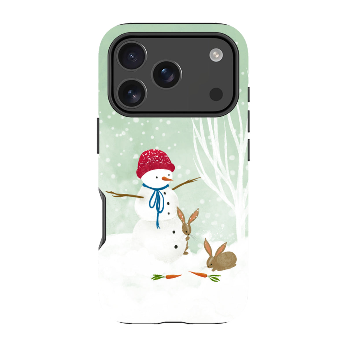 iPhone MagSafe Tough Case -  Snowman By Katherine Quinn