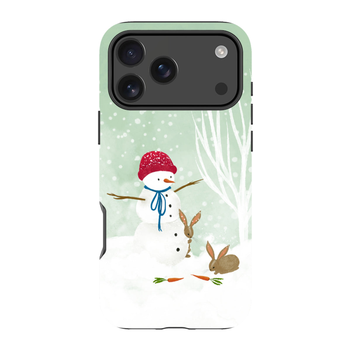 iPhone MagSafe Tough Case -  Snowman By Katherine Quinn