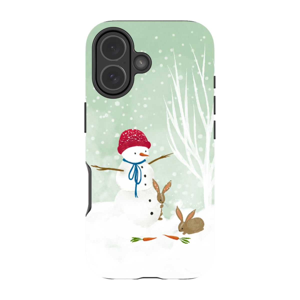 iPhone MagSafe Tough Case -  Snowman By Katherine Quinn
