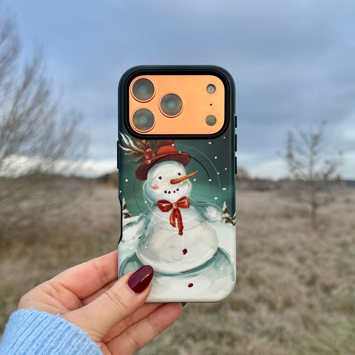 iPhone MagSafe Tough Case - Snowman