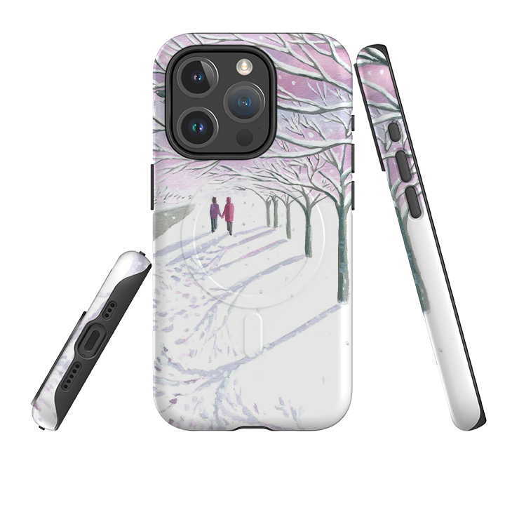 iPhone MagSafe Tough Case - Snowy Park By Mary Stubberfield