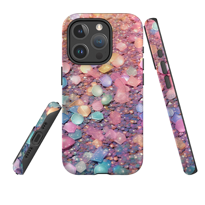 iPhone MagSafe Tough Case - Space Pebbles (case does not glitter)