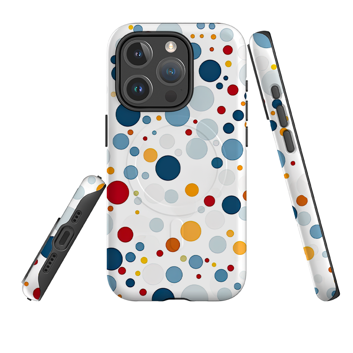 iPhone MagSafe Tough Case - Space Polka Dots