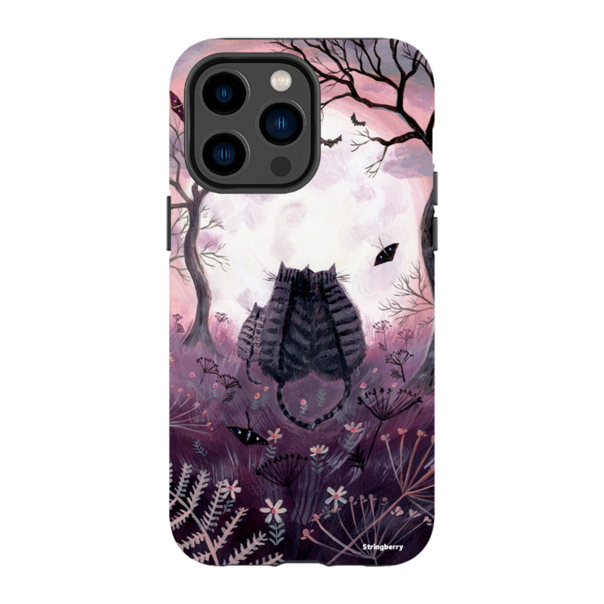 iPhone MagSafe Tough Case - Spooky Cats By Mary Stubberfield