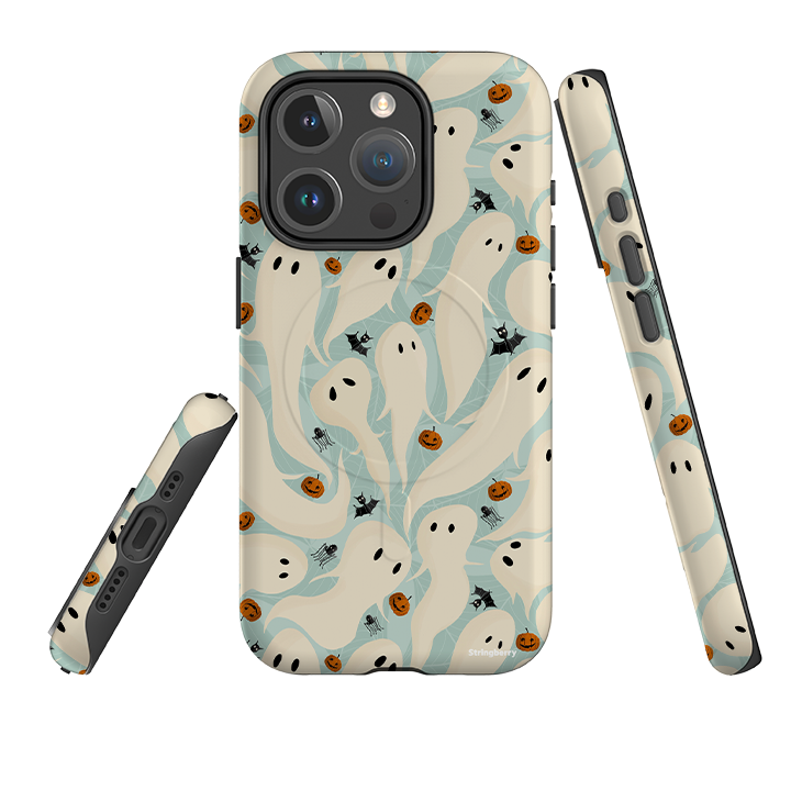 iPhone MagSafe Tough Case - Spooky Pattern By Maja Lindberg