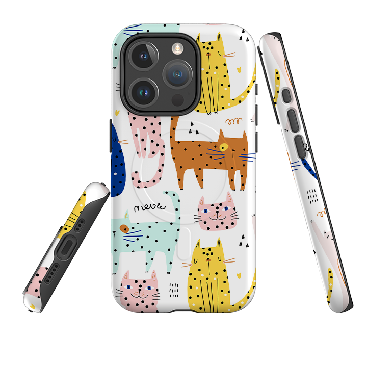 iPhone MagSafe Tough Case - Spotty Kitty