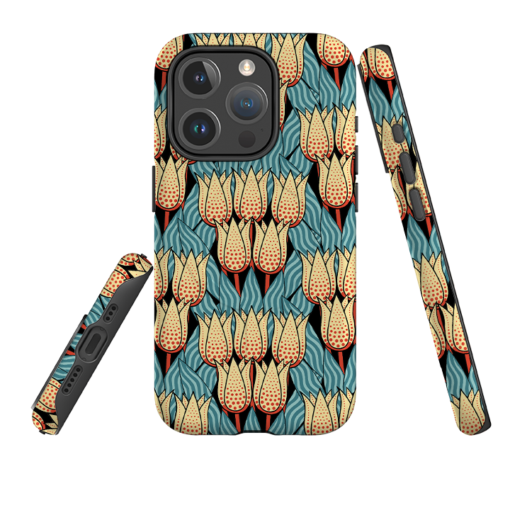 iPhone MagSafe Tough Case - Spotty Tulip By Cressida Bell