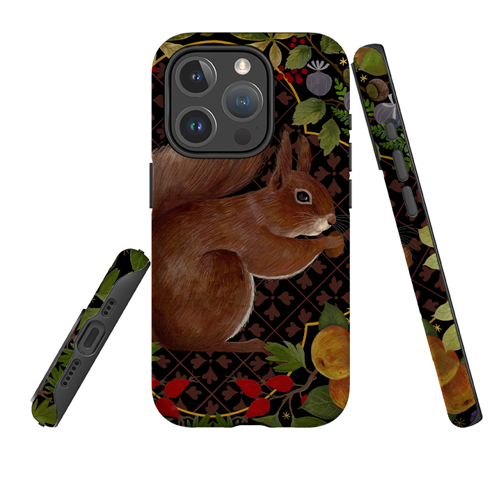 iPhone MagSafe Tough Case - Squirrel Border By Bex Parkin