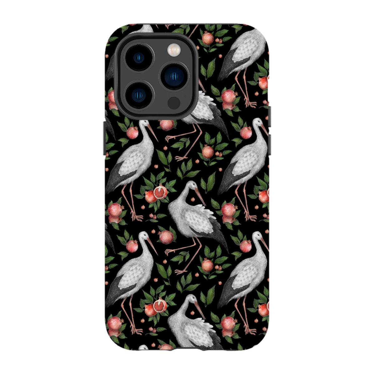 iPhone MagSafe Tough Case -  Stork Pattern By Catherine Rowe