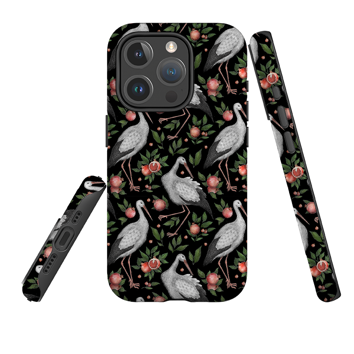 iPhone MagSafe Tough Case -  Stork Pattern By Catherine Rowe