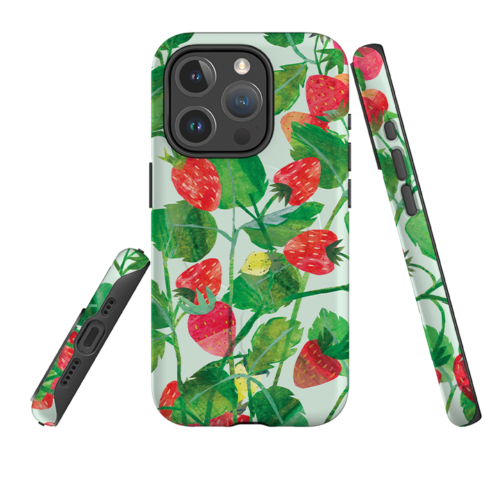 iPhone MagSafe Tough Case - Strawberries By Tracey English