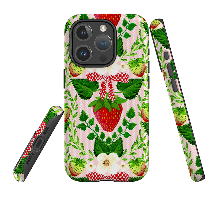iPhone MagSafe Tough Case - Strawberries I By Abby Jacobs