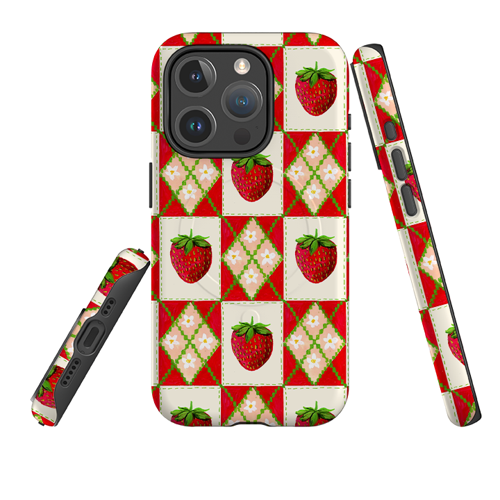 iPhone MagSafe Tough Case - Strawberries II By Abby Jacobs