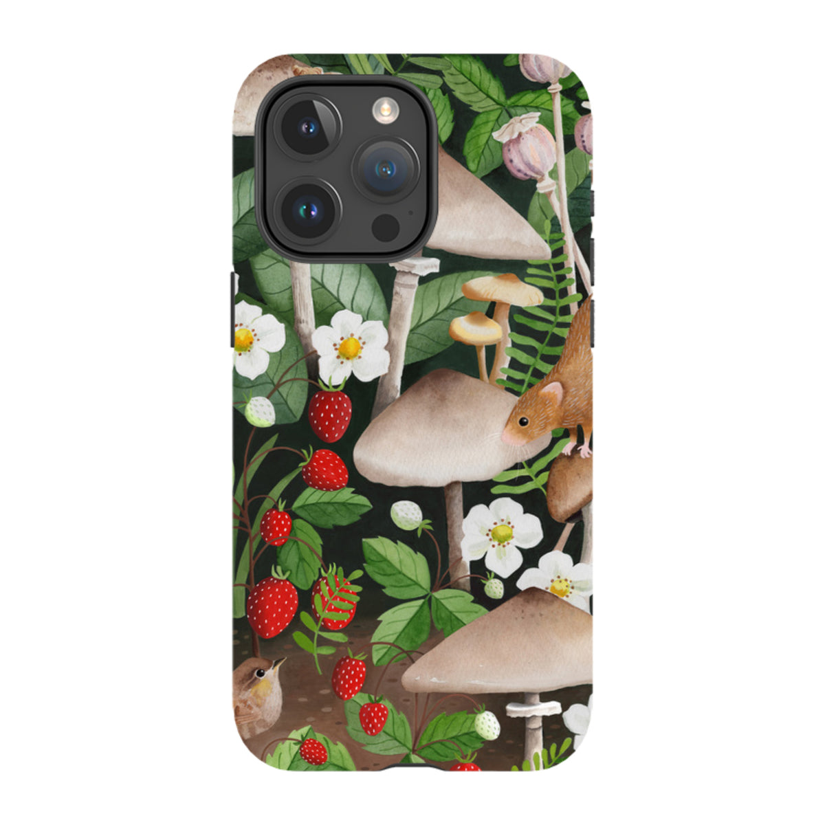 iPhone MagSafe Tough Case - Strawberry Patch By Bex Parkin