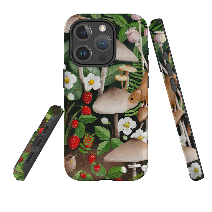 iPhone MagSafe Tough Case - Strawberry Patch By Bex Parkin