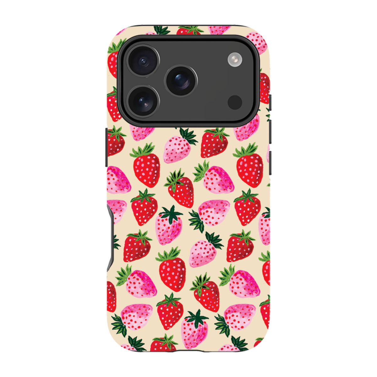Здрав кейс MagSafe за iPhone - Strawberry Scatter Cream от Ема Франсис Грант