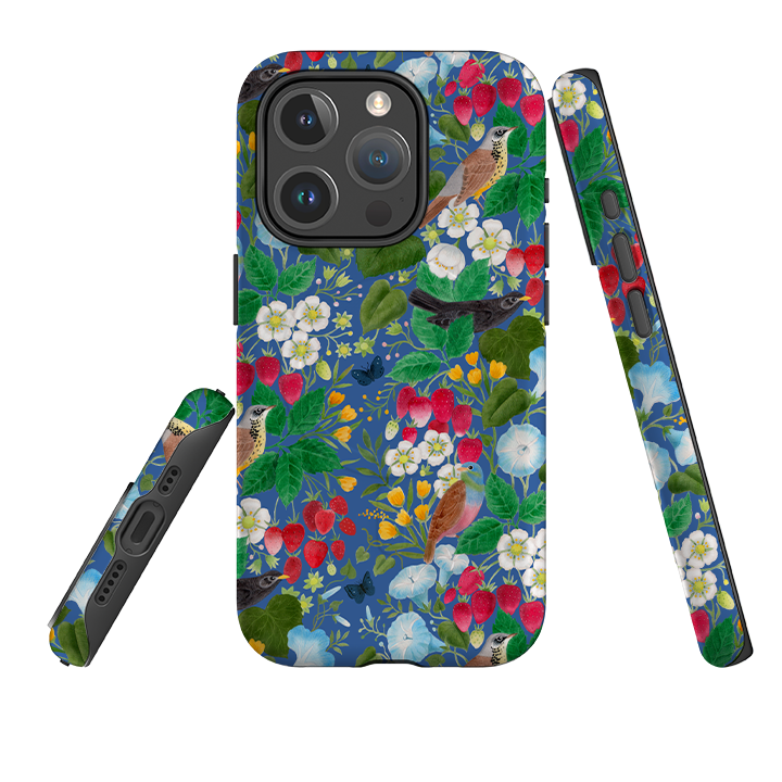 iPhone MagSafe Tough Case - Strawberry Thief By Bex Parkin
