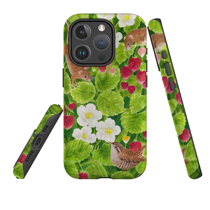 iPhone MagSafe Tough Case - Strawberry Thieves By Bex Parkin
