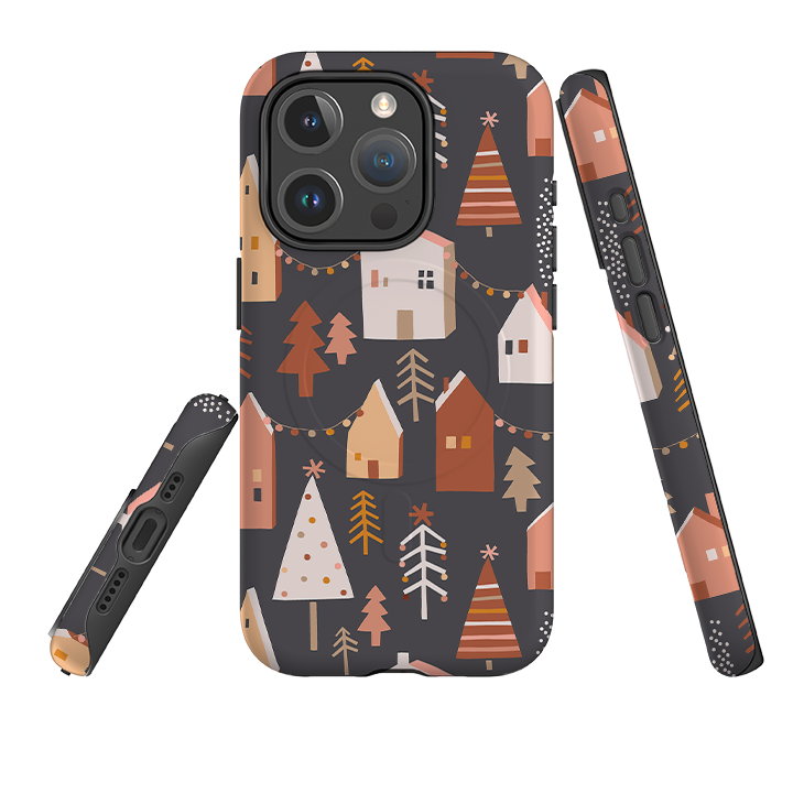 iPhone MagSafe Tough Case - Street Xmas Dark