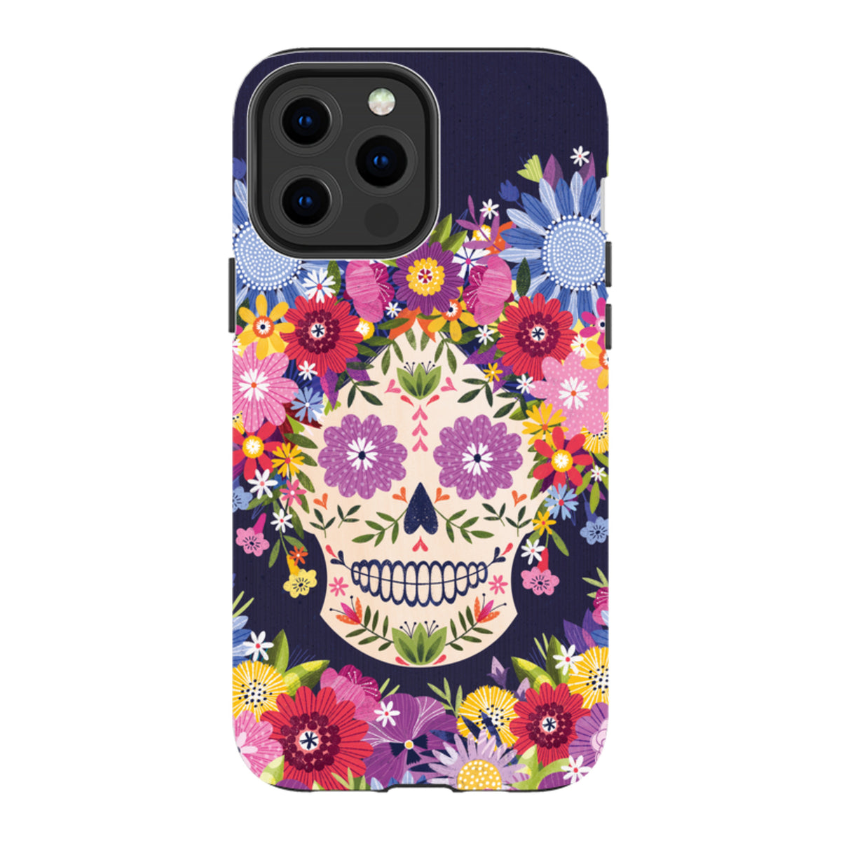 iPhone MagSafe Tough Case -  Sugar Skull Blue By Ali Brookes