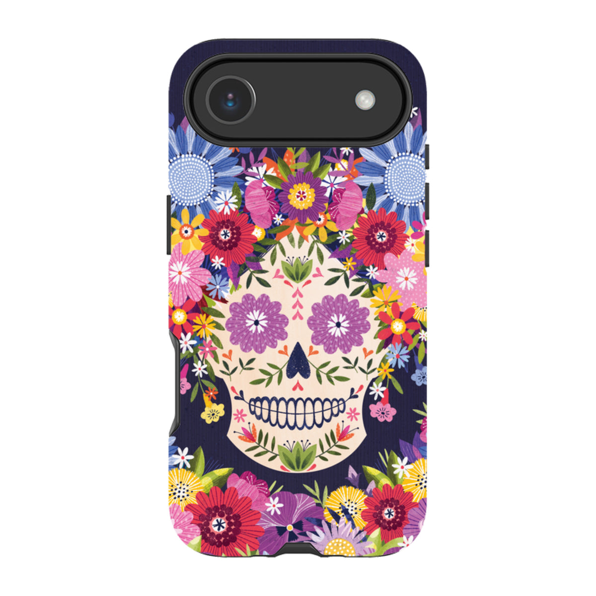 iPhone MagSafe Tough Case -  Sugar Skull Blue By Ali Brookes