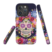 iPhone MagSafe Tough Case -  Sugar Skull Blue By Ali Brookes