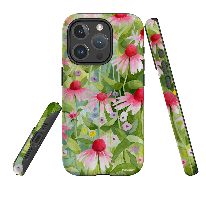 iPhone MagSafe Tough Case -  Summer Echinacea by Bex Parkin