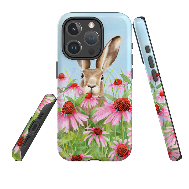 iPhone MagSafe Tough Case - Summer Hare By Bex Parkin