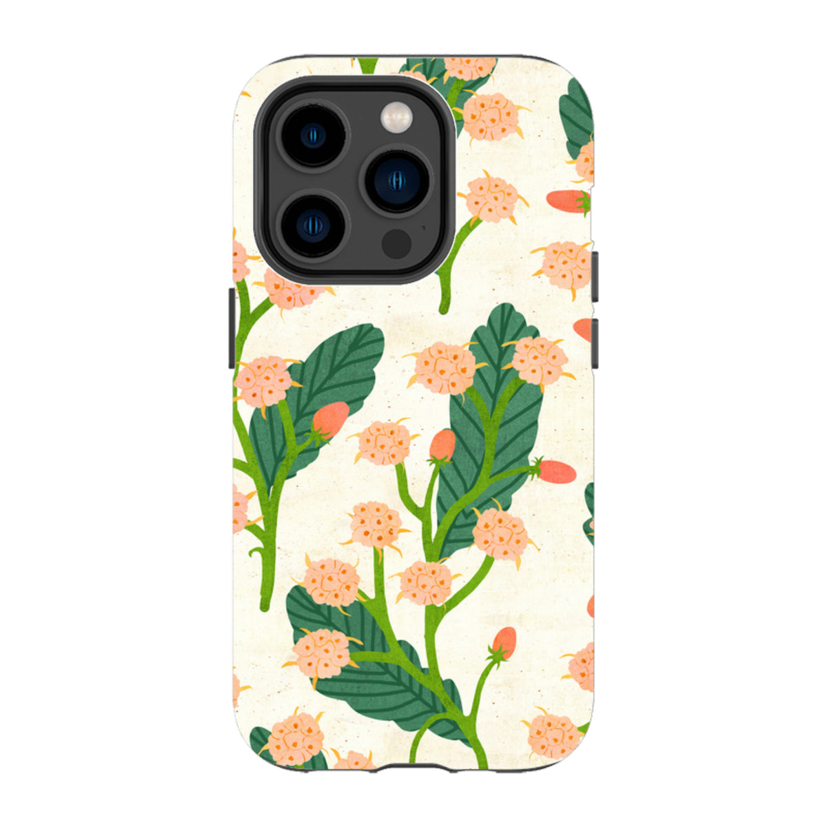 iPhone MagSafe Tough Case - Summer Seeds Cream By Katherine Quinn
