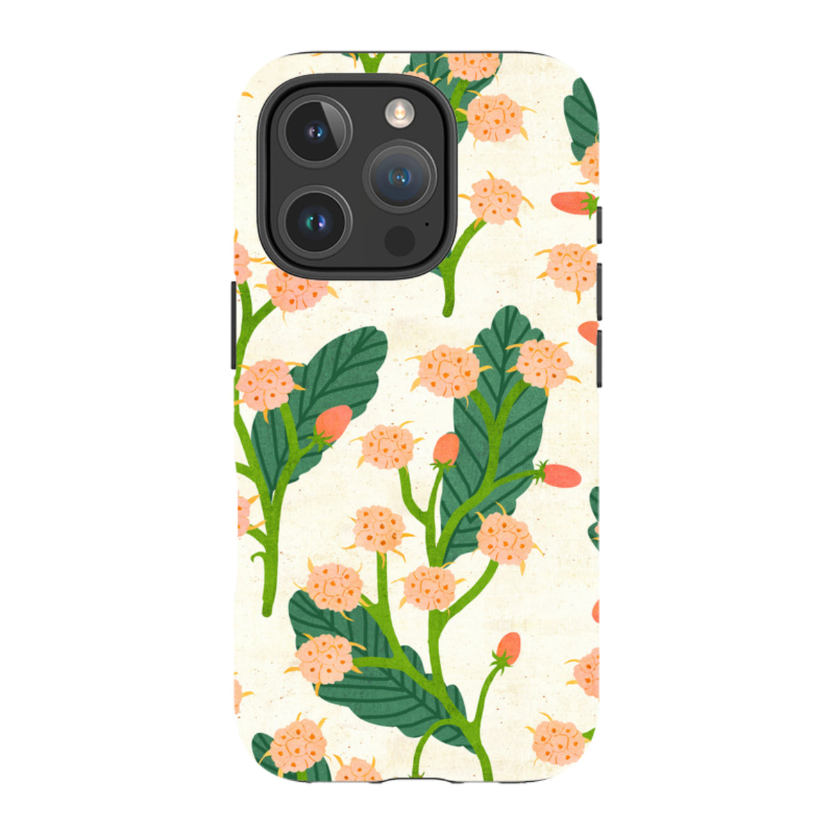 iPhone MagSafe Tough Case - Summer Seeds Cream By Katherine Quinn