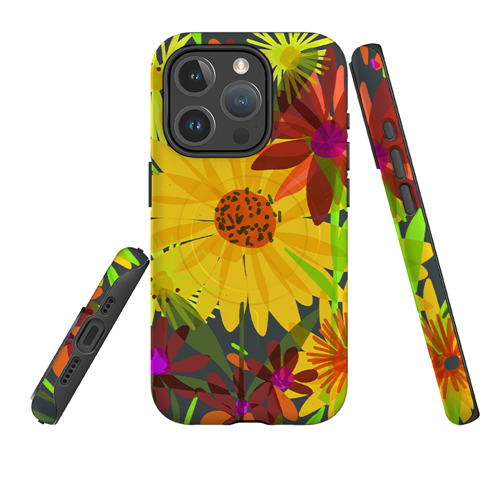 iPhone MagSafe Tough Case -  Sunflowers By Sarah Campbell