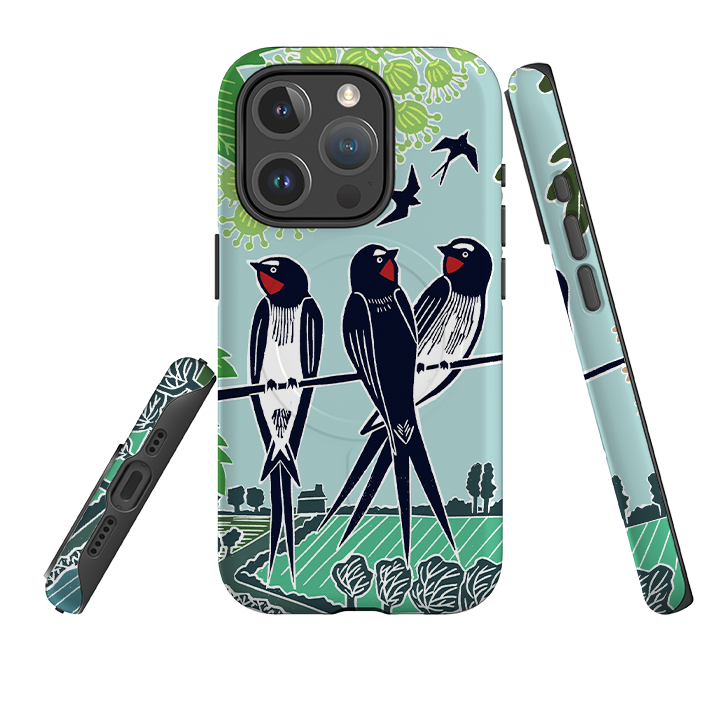 iPhone MagSafe Tough Case -  Swallows By Kate Heiss
