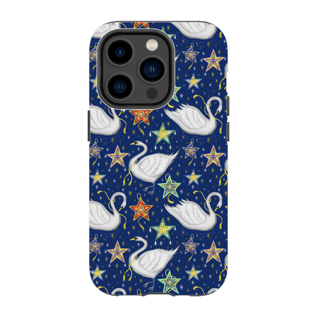 iPhone MagSafe Tough Case -  Swan Pattern By Catherine Rowe